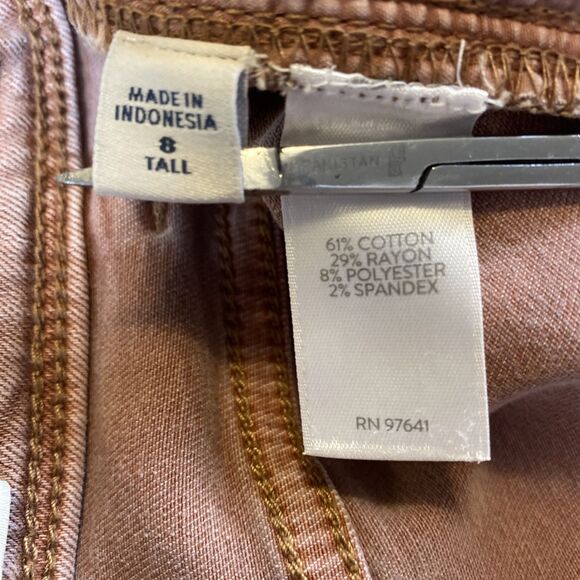 J Jill Denim Jeans Womens 9 Tall Terra Cotta High Rise Cropped Casual Pants - Picture 6 of 9